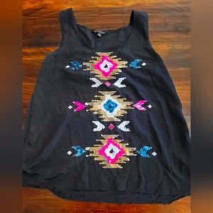 Rock & Republic Sequin Aztec Top